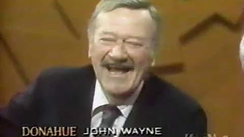 Phil Donahue interviews John Wayne (1976)