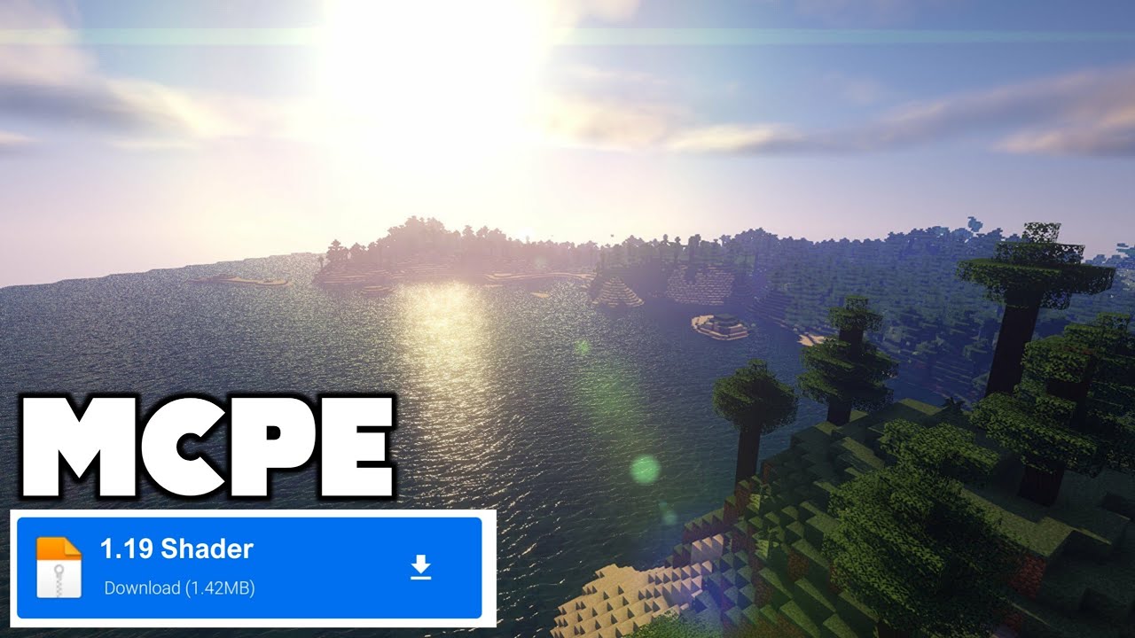 Minecraft Pocket edition best shaders 1.19 No Lag Render dragon shaders MCPE 1.19 YouTube
