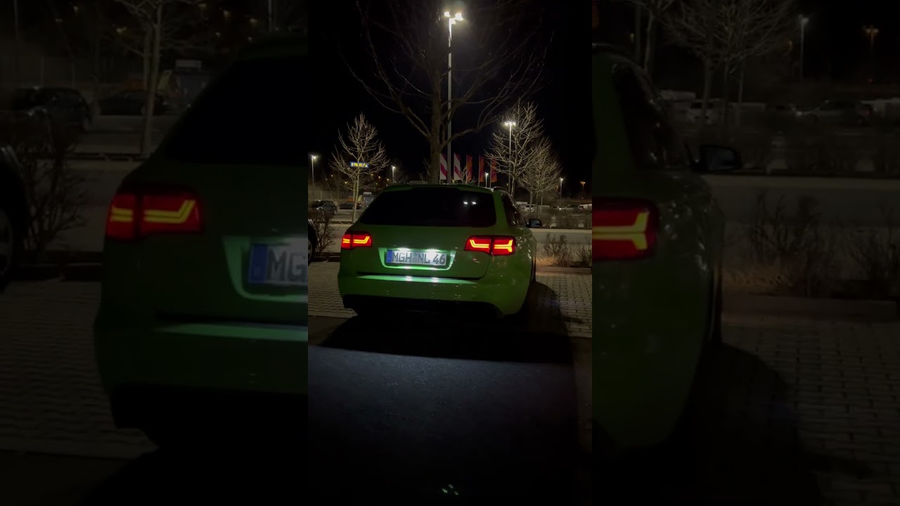 Audi A6 C6 2005 at night