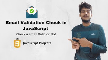 Email Validation with JavaScript | Check Email Valid Or Not | JavaScript Projects |