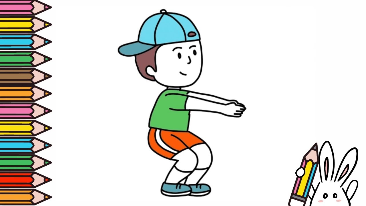 How to do draw a boy doing exercise easy - thptnganamst.edu.vn