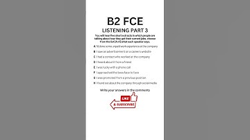 B2 First (FCE) Listening Practice Test 2024 - Part 3 #b2firstlisteningtests #learningenglish #fce