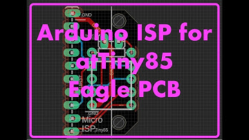 Arduino as ISP AtTiny85 programmer PCB