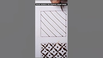 Filler elements for intricate mehndi design-5#hennadesign #mehndi#beginnersmehndidesign