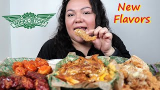 WingStop Mukbang Trying New Flavors | AngelaEats