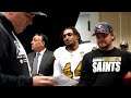 Inside the Saints Locker Room Postgame after Win vs. Giants