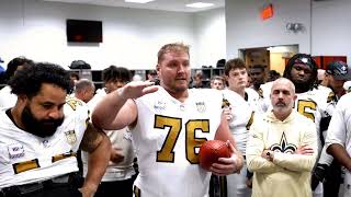 Inside the Saints Locker Room Postgame after Win vs. Giants