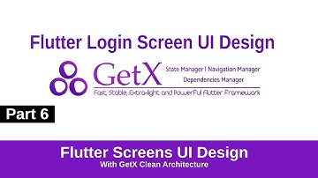 Flutter Login Screen UI Design for GetX Clean Architecture