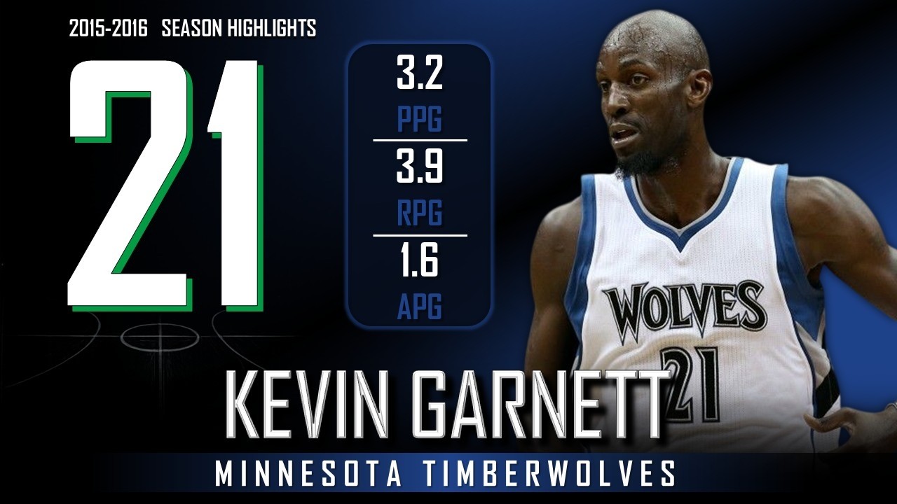 Kevin Garnett || 2015-2016 Minnesota Timberwolves Highlights