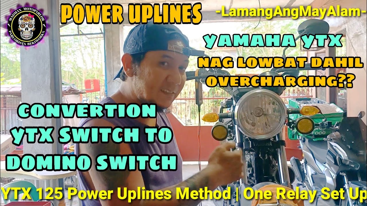 GANITO IKABIT ANG DOMINO SWITCH SA YAMAHA YTX 125 | YTX 125 POWER UPLINES METHOD