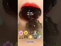 black emoji 🗿🖤🖤CR: Rara asmr #ASMR #emojifoodchallenge #emojichallenge #mukbang #fypシ