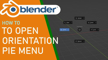 How to open orientation pie menu in blender