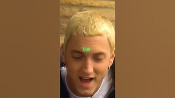 Why Eminem raps so fast 😳