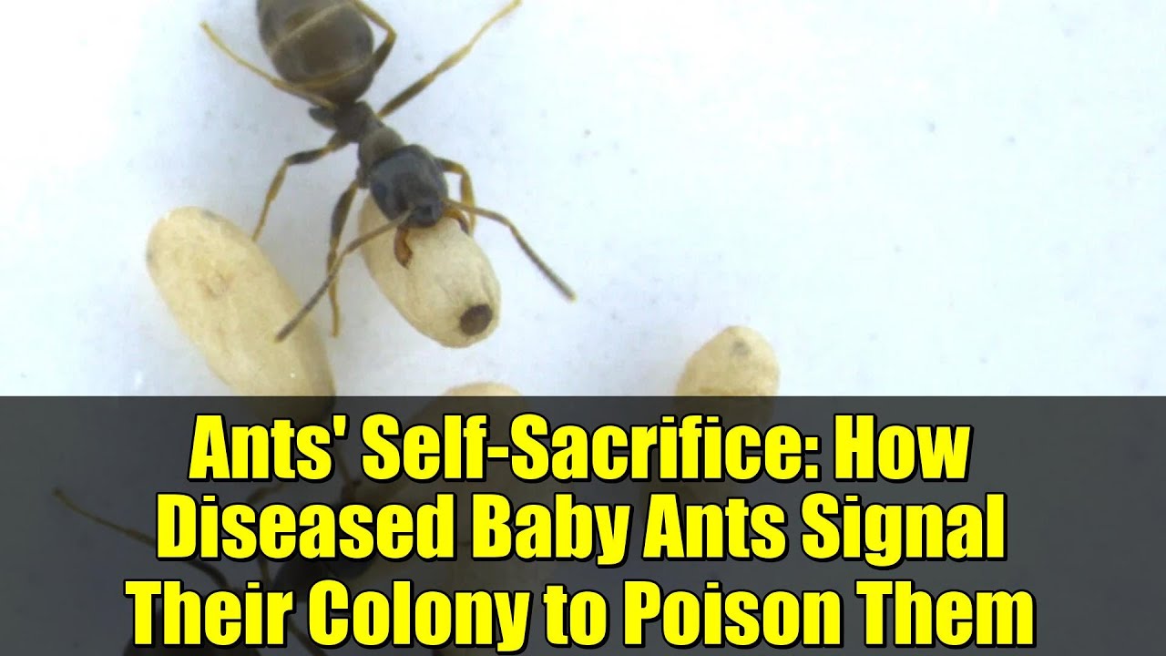 Ants' Self-Sacrifice: How Diseased Baby Ants Signal Their Colony to Poison Them