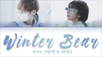 Taehyung (태형), You (당신) — 'Winter Bear' (KARAOKE ver.) (Color Coded Lyrics Han|Rom|Eng)