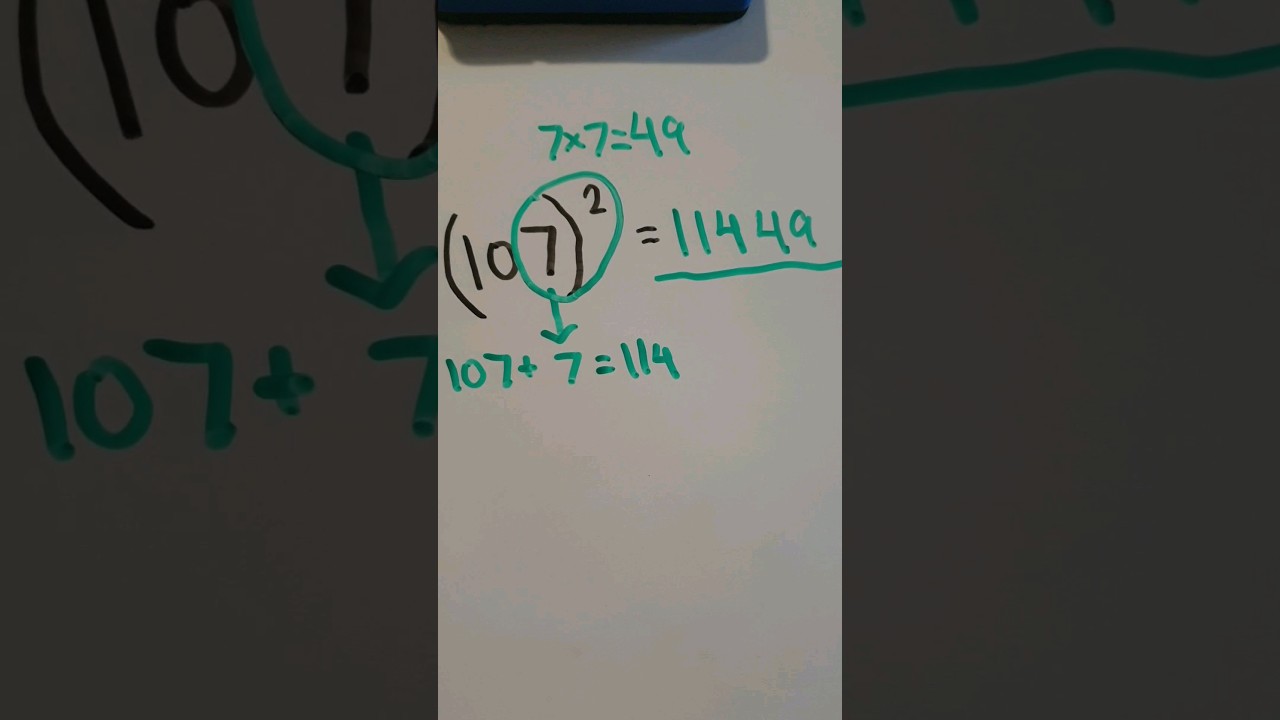 (107)^2 math life hack! 