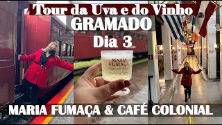 DIA 3 EM GRAMADO | TOUR DA UVA E DO VINHO COM MARIA FUMAÇA E CAFÉ COLONIAL | Vlog de Viagem screenshot 2