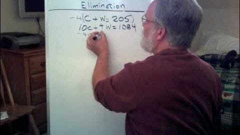 Solving Two Equations by Elimination Word Problem