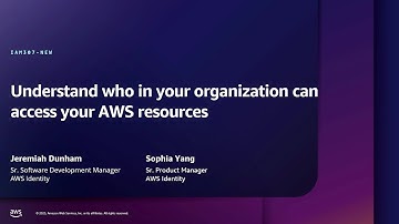 AWS re:Inforce 2025 - Understand who in your organization can access your AWS resources (IAM307-NEW)