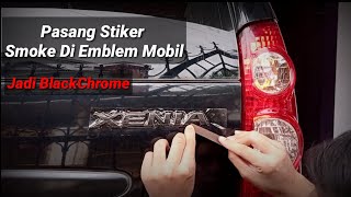 Install Smoke Stickers on Car Emblems || Delete Chrome to Black Chrome screenshot 4