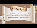 Point of View Overview - First Person, Second Person, Third Person, Limited and Omniscient
