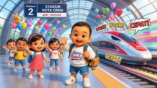 Lagu Naik Kereta Cepat Whoosh  Naik Kereta Api  Lagu Anakanak storykakang 