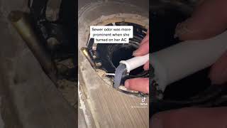 Sewer Odor Smoke Test #smoketest #plumbing #detection #twinhomexperts