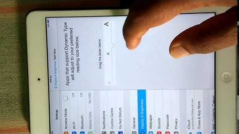 How to Change Text Size in Apple iPad Mini
