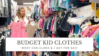 Kid Clothes on a Tight Budget | Come Thrifting with Us! | What Can We Get for $65?