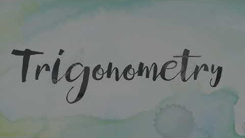 Ti nspire cx - Trigonometry