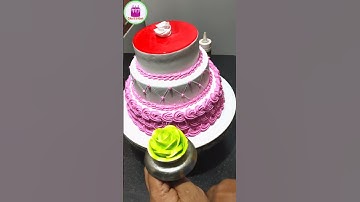 3 Layer Cake || #shorts #ytshorts #cakenkitchen