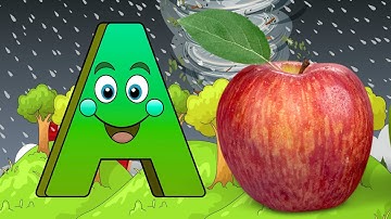 Phonics Song 2 with TWO Words in 3D - A For Airplane - ABC Alphabet Songs With Sound for Children11