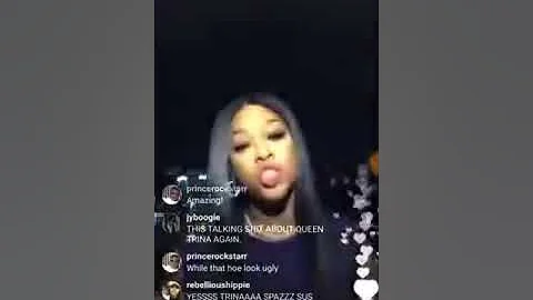 Trina Roasts & goes OFF on KimBRocsMics & HATERS on Instagram Live