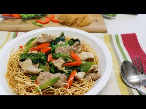 Crispy Noodles with Pork หมี่กรอบราดหน้า - Episode 44