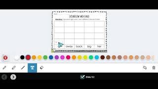 Rainbow Writing Sight Words (Pear Deck)