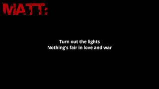 Three Days Grace - Nothing's Fair In Love and War[lyric video]