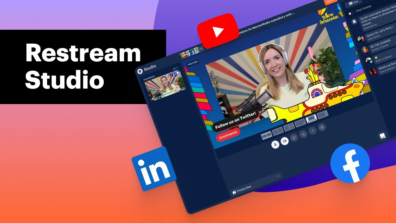 Restream Studio Tutorial — Run Professional Live Streams from Your Browser  - YouTube