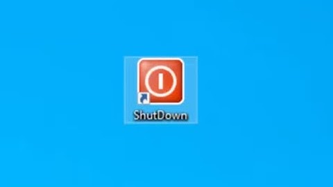 Create A Shutdown Desktop Icon in Windows 10