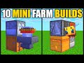 Minecraft | 10 Mini Farm Build Hacks!
