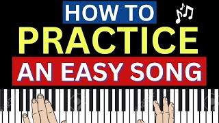 EASY PIANO PRACTICE TIPS:  3 part harmony and jazz phrasing. 'Fly Me To The Moon. Beginner Jazz.