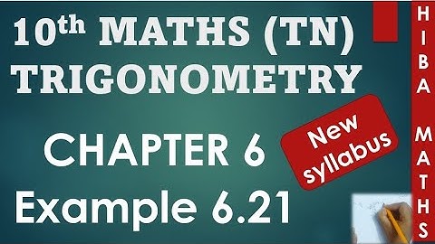 10th maths chapter 6 example 6.21 tn samacheer hiba maths