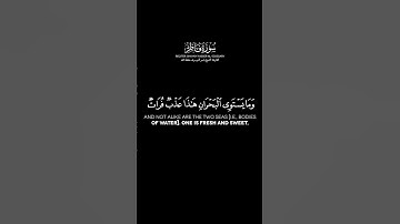 سورة فاطر الآية: 12-13 | الشيخ ياسر الدوسري حفظه الله #قرآن #ياسرالدوسري #كرومات #شاشه_سوداء