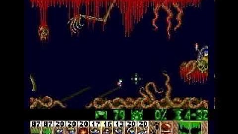 Lemmings (Genesis) - Tricky 14: MENACING !!
