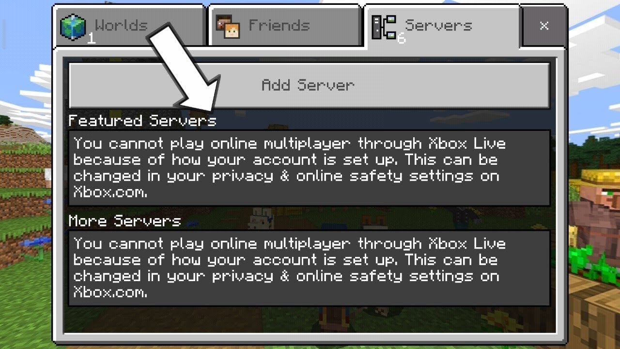 How to fix privacy and online safety setting in Minecraft PE 