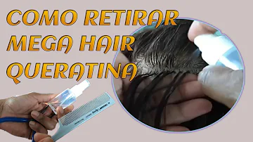 Como tirar resíduos de cola de queratina do cabelo?