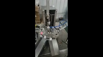 Automatic rotary bottle cap foil liner inserting machine