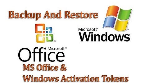 Backup and Restore Windows and Office Activation Token by Britec
