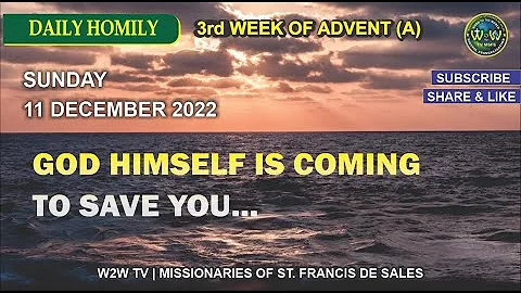 HOMILY | 11 DECEMBER 2022 | 3RD SUNDAY OF ADVENT A | by Fr  Diago Fernandes MSFS