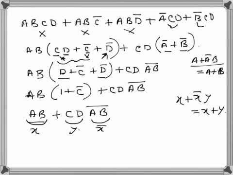 Digital Electronics: Minimization using Boolean Algebra