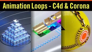 3d Animation Loops on Instagram - C4d and Corona Render - Video 1